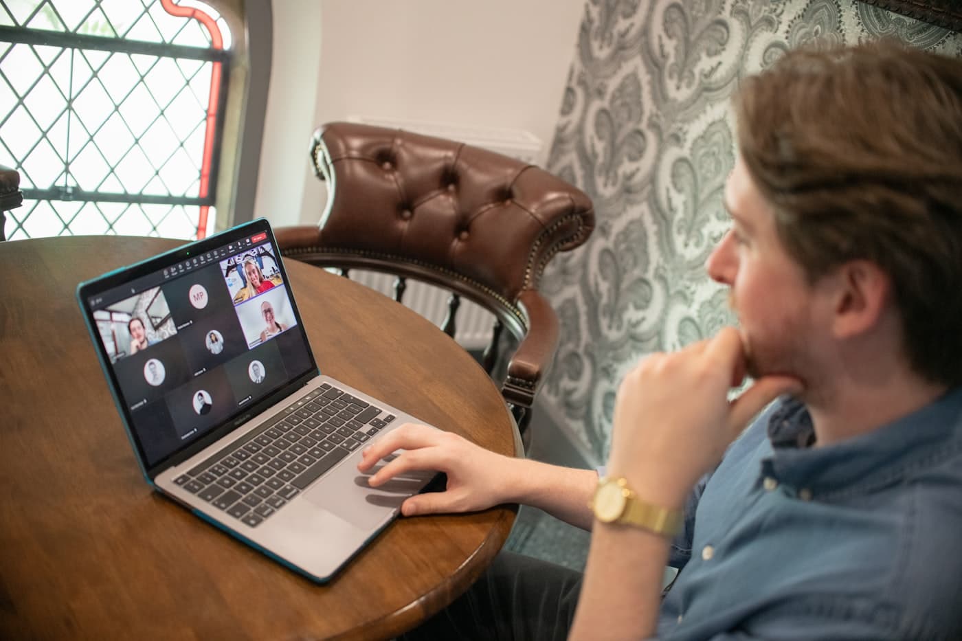 Working session over video call